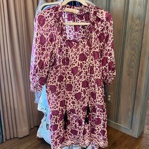 Natalie Martin silk batik coverup dress